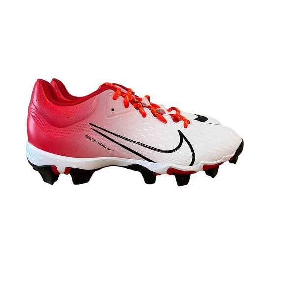 Nike White and Red Athletic Cleats - Picture 1 of 16